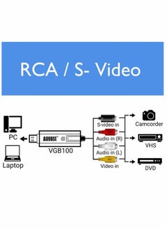 Generic USB 2.0 Audio Video Converter, VHS to Digital Converter, Video Capture Card VCR TV to DVD Converter Adapter for Mac, PC Support  - Image 3
