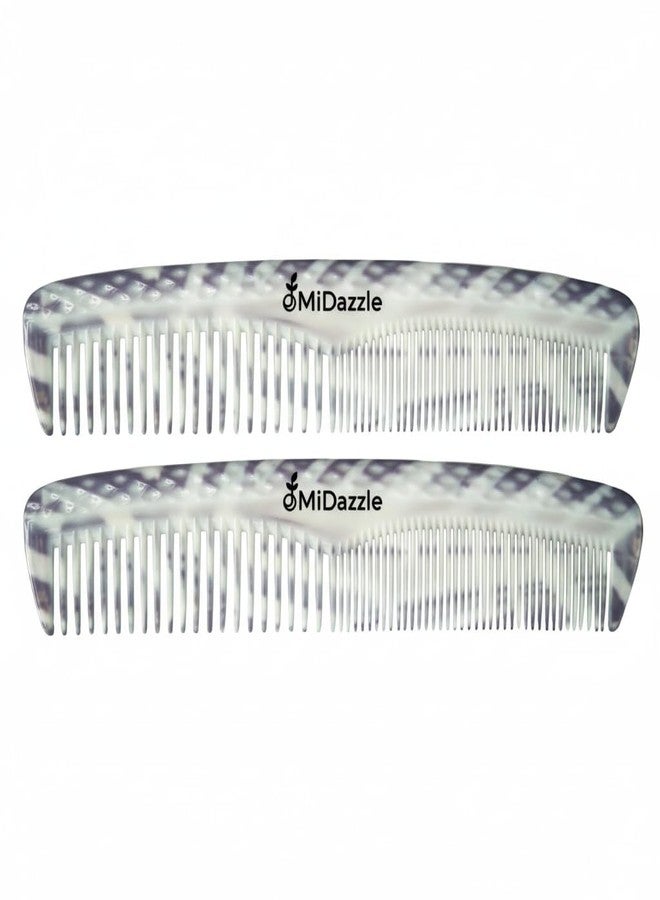 Midazzle Multipurpose Detangling, Lice & All-Purpose Combs for Men & Women (Multicolour, MIEC2504, Pack of 2) - Image 1