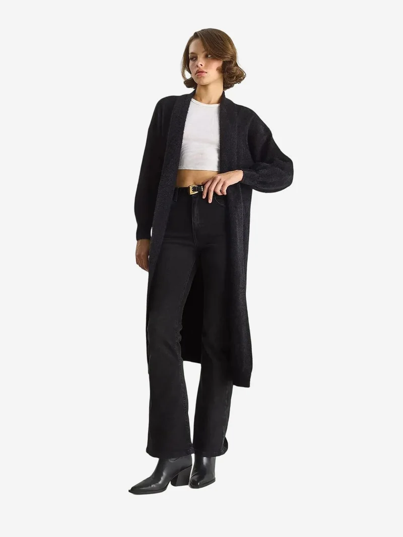 Bianco Lucci LUCCI Oversize Knit Cardigan