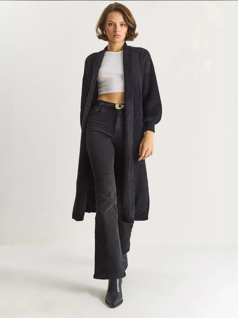 Bianco Lucci LUCCI Oversize Knit Cardigan