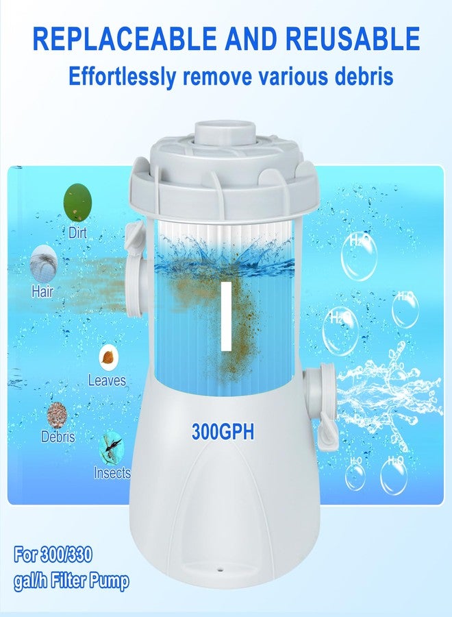 KGC Type I Pool Filter Cartridge, 58093 Replacement Filter Cartridge for 300/330 Gal/H Filter Pump, for Summer Waves Above Ground Pool Pump - Image 4