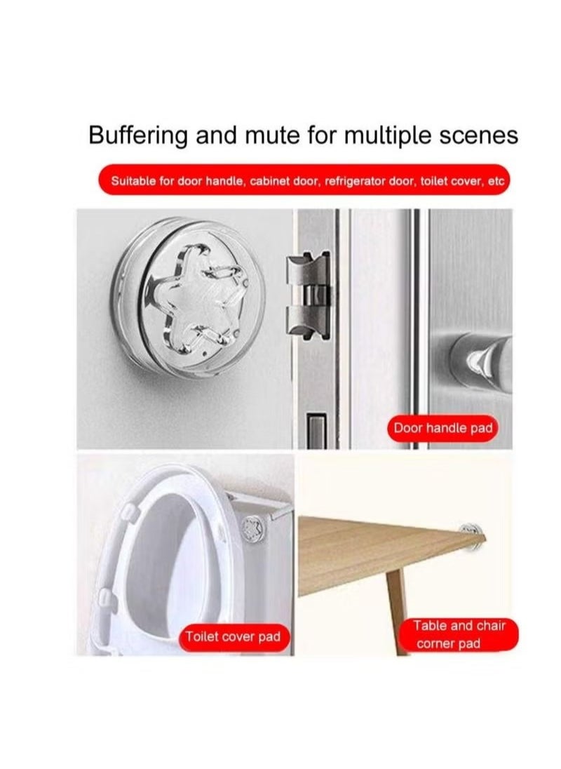 Generic - Door Stopper Wall Protector, Door Knob Wall Shield, Rubber Door Bumper Wall Protector With Self Adhesive, Wall Protector Door Handle Cushion Bumpers for Refrigerator Door, Cabinets (4 PCS) - Image 1