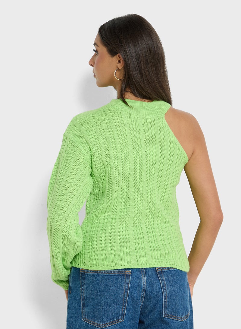 Ginger One Shoulder Sweater - Image 2