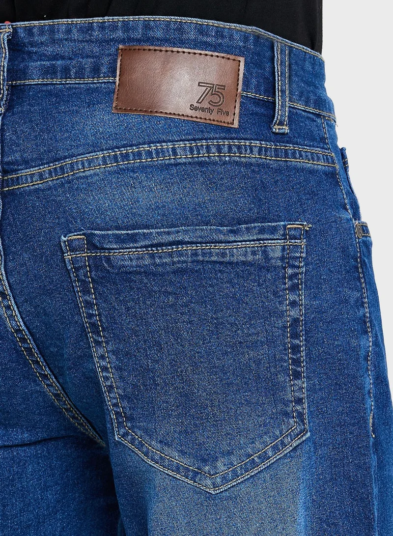 Seventy Five Mens Bootcut Jeans