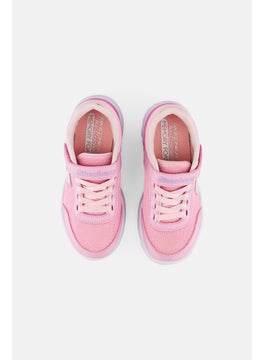 SKECHERS Kids Girl Flex Blast Blissful Sweets Velcro Closure Shoes, Pink  - Image 2