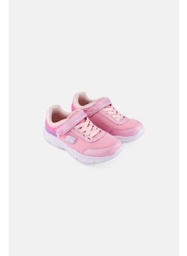 SKECHERS Kids Girl Flex Blast Blissful Sweets Velcro Closure Shoes, Pink  - Image 1