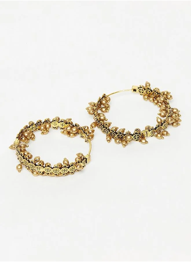 VOYLLA Trendy Hoops Gold Plated Earrings
