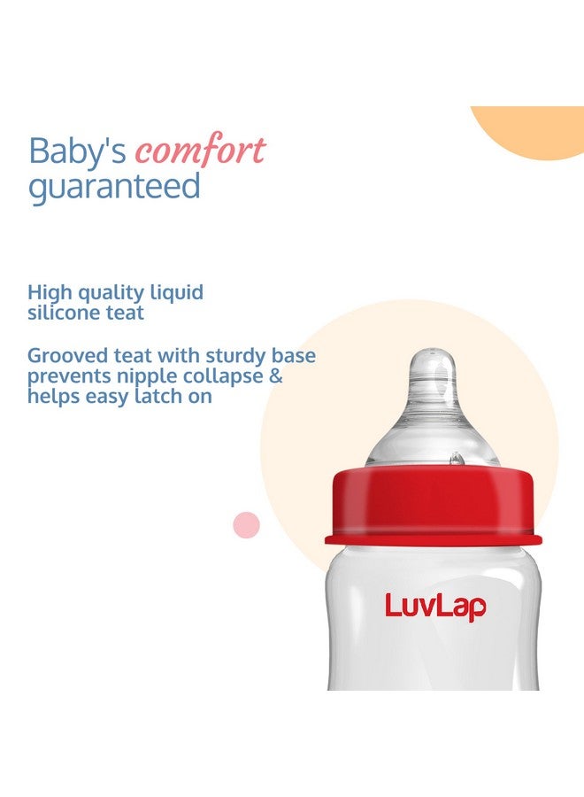 لوفلاب زجاجة رضاعة ناتورا فلور المضادة للمغص ذات العنق العريض، 150 مل (عبوة من قطعتين)، للأطفال حديثي الولادة/الرضع/الأطفال الصغار حتى سن 3 سنوات، خالية من مادة بيسفينول أ - Image 3