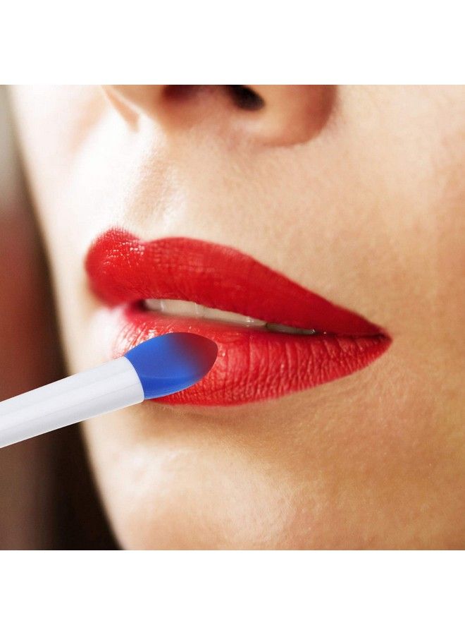 Beaupretty 20Pcs Silicone Lip Brush Double Sided Lipstick Applicator Brushes Makeup Brushes Face Cleanser Brush Facial Mud Applicator Brush For Smoother And Fuller Lip White Blue - Image 3