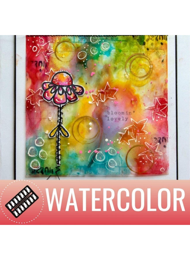 Grafix Grafix Dura-Lar 004 Film Coated to Accept Water Based Mediums, Perfect for Watercolor, Planning Compositions, Painting Surfaces or Printmaking, 9 x 12, Wet Media, 12 Count  - Image 5