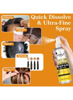 Goiple Tape in Extension Remover Hair Glue Remover, Fast Acting Remover Hair Glue Hair Extensions Remover Wig Glue Remover, Tape in Hair Extensions Adhesive Remover, Removes Hair Glue, Wig Tape & Edge Brush  - Image 4