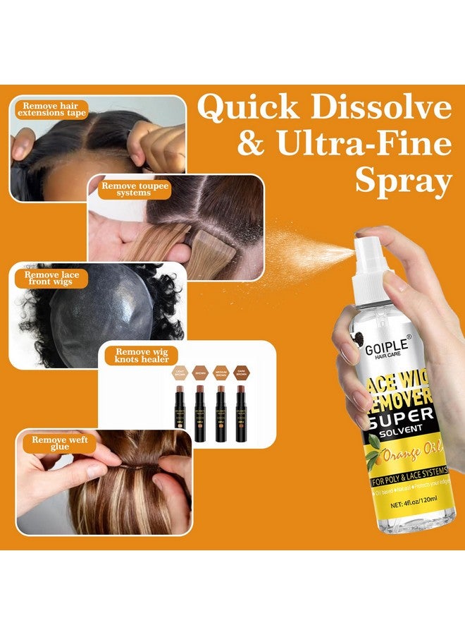 جويبل مزيل وصلات الشعر الشريطية، مزيل سريع المفعول لغراء الشعر، مزيل وصلات الشعر، مزيل غراء الشعر المستعار، مزيل لاصق وصلات الشعر الشريطية، يزيل غراء الشعر، شريط الشعر المستعار وفرشاة الحواف - Image 4