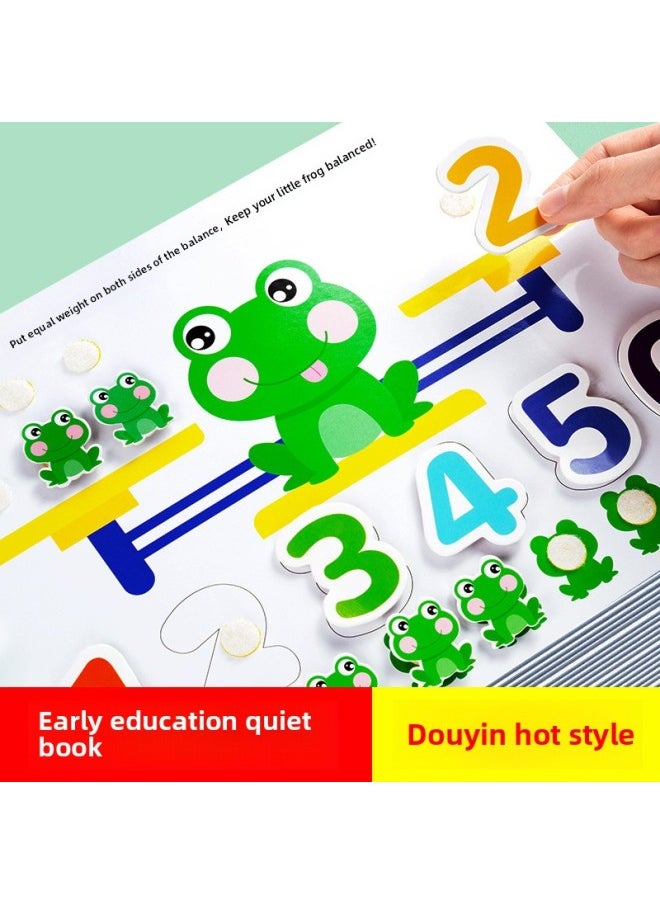 Generic - Cloth Book Early Education Baby Can Not Tear 12 Months Children Cognitive Quiet Book 0-3 Years Old Baby Tear Puzzle Toy 9-Color:The Math Model [16 Themes, 24 Pages In Total] Needs To Stick Hook And Loop On Its Own. - Image 1
