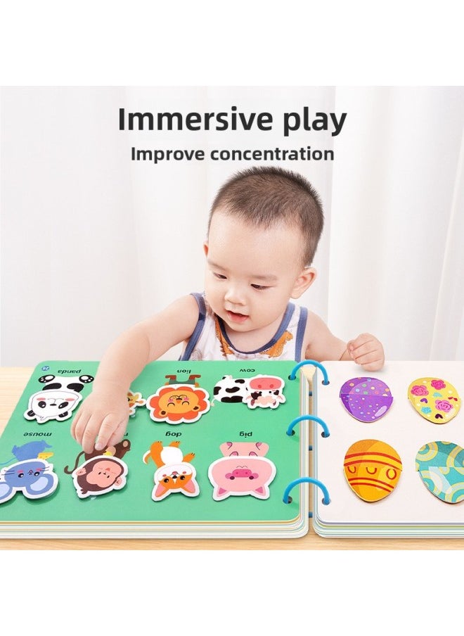 Generic - Cloth Book Early Education Baby Can Not Tear 12 Months Children Cognitive Quiet Book 0-3 Years Old Baby Tear Puzzle Toy 9-Color:The Math Model [16 Themes, 24 Pages In Total] Needs To Stick Hook And Loop On Its Own. - Image 1