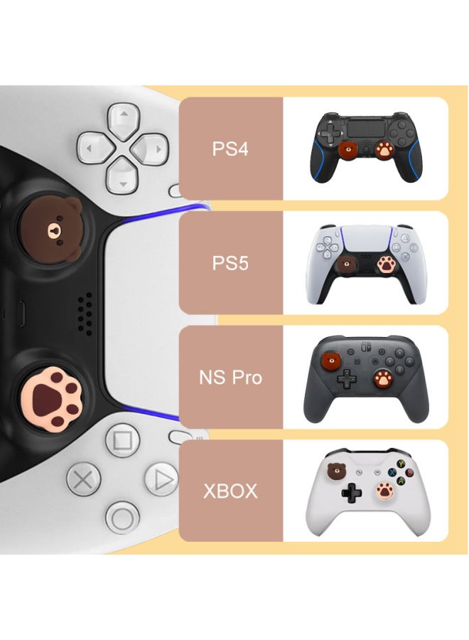 PS5 Rocker Cap NS Pro Rocker Cap Button Cap Xbox Gamepad Silicone Cap Bear Protection Cap-Product Color:5 (pack Of Two, Non-returnable And Non-exchangeable)  - Image 5