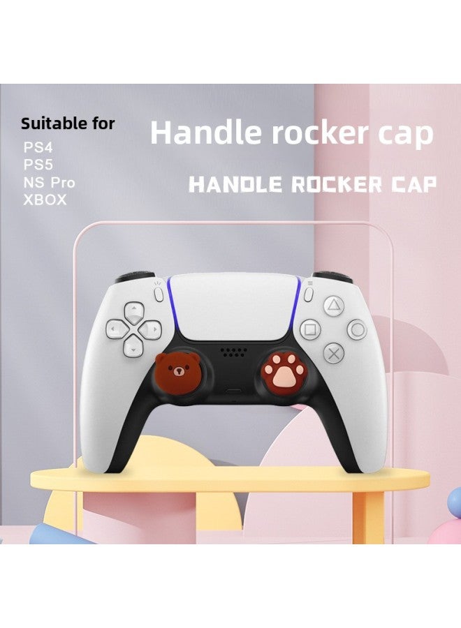 PS5 Rocker Cap NS Pro Rocker Cap Button Cap Xbox Gamepad Silicone Cap Bear Protection Cap-Product Color:5 (pack Of Two, Non-returnable And Non-exchangeable)  - Image 2