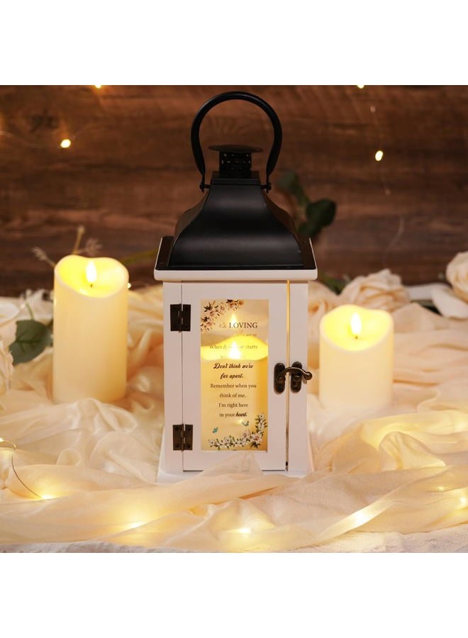 Homemory Memorial Lantern Bereavement Sympathy Gifts for Loss of Loved One, Memorial Gifts for Loss of Mother Loss of Father in Memory of Loved One Remembrance Gift with LED Candle & Remote - Image 2