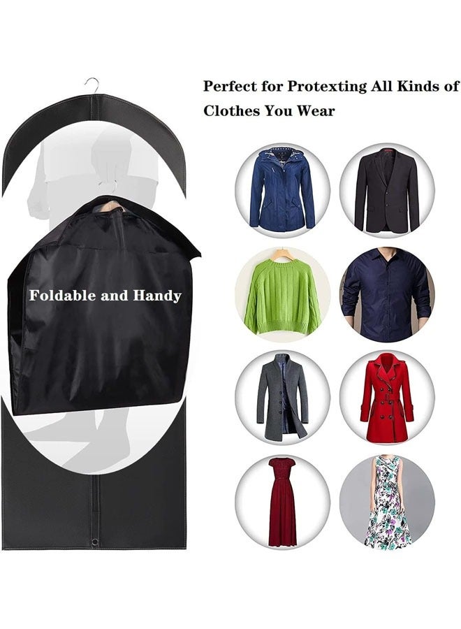 HQ-GAMING Dress Bag Garment Bag Suit Bags Clothes Covers with Transparent Window EVA Coat Bags for Wardrobe and Travel Dustproof, 5 Pack - Image 4
