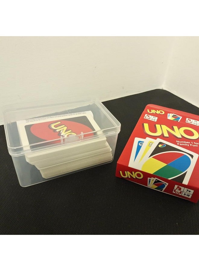 DKAOVH 3PCS Clear Plastic Playing Deck Card Storage Box,Plastic Card Boxes,Collectible Trading Card Cases, Card Case Holder,Plastic Storage Containers Box for Game Card,Puzzle, chess pieces - Image 5