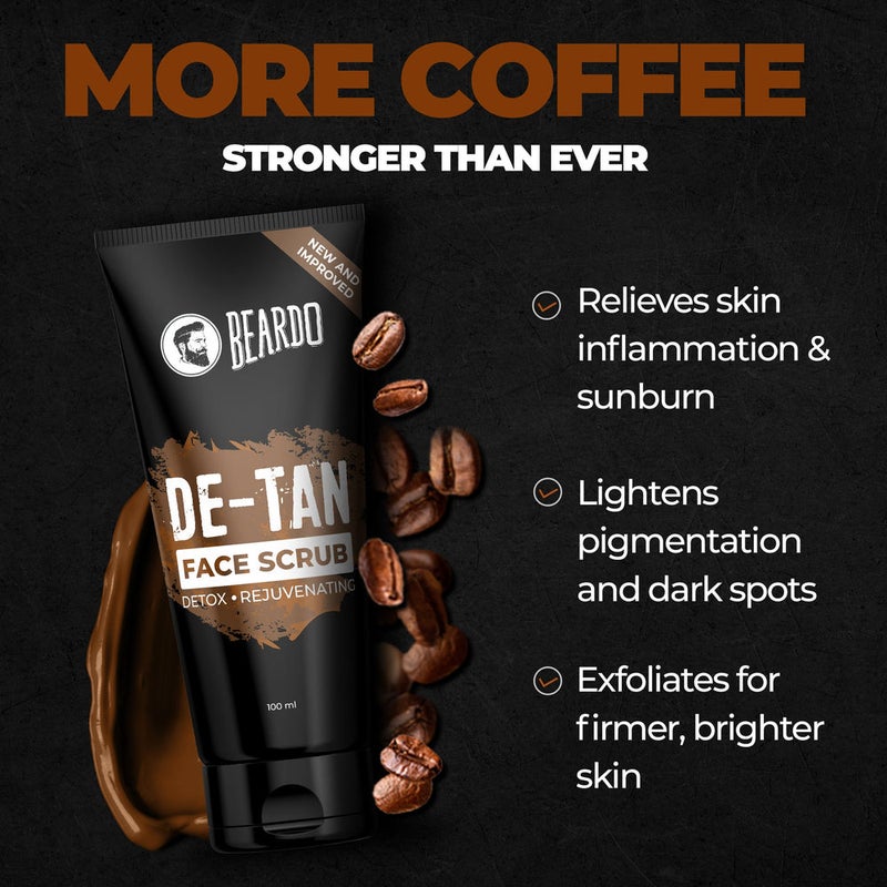 BEARDO Power Groom & Go Combo(Beardo DeTan Face Scrub Tube 100g+Ball Sack Intimate Wash 100ml+ApeX Go Pocket Trimmer+Onion Oil 25ml+Strong Hold Wax 50g) - Image 2