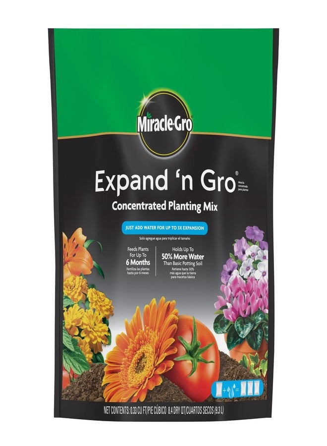 ميركل-جرو مزيج زراعة مركز Miracle-Gro Expand 'n Gro، أضف الماء فقط لتمدد يصل إلى 3 أضعاف، للاستخدام في الحاويات وفي الأرض، 0.33 قدم مكعب. يتمدد حتى 1 قدم مكعب. - Image 1