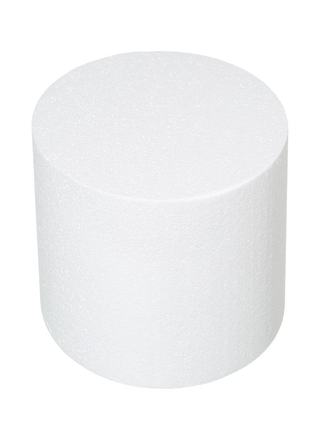 Crafare Round Foam Cake Dummies 10x6 Inch Polystyrene Circle Dummy Cake Set for Wedding Birthday Cakes Crafting Modeling Art Project Displays - Image 1