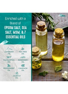 Purely Northwest PURELY NORTHWEST-Tea Tree Oil & Peppermint Foot Soak with Epsom Salt-for Stubborn Foot Odor, Athletes Foot Burning & Itching, Damaged Discolored Nails-A Natural Callus Remover 16 Ounces  - Image 2