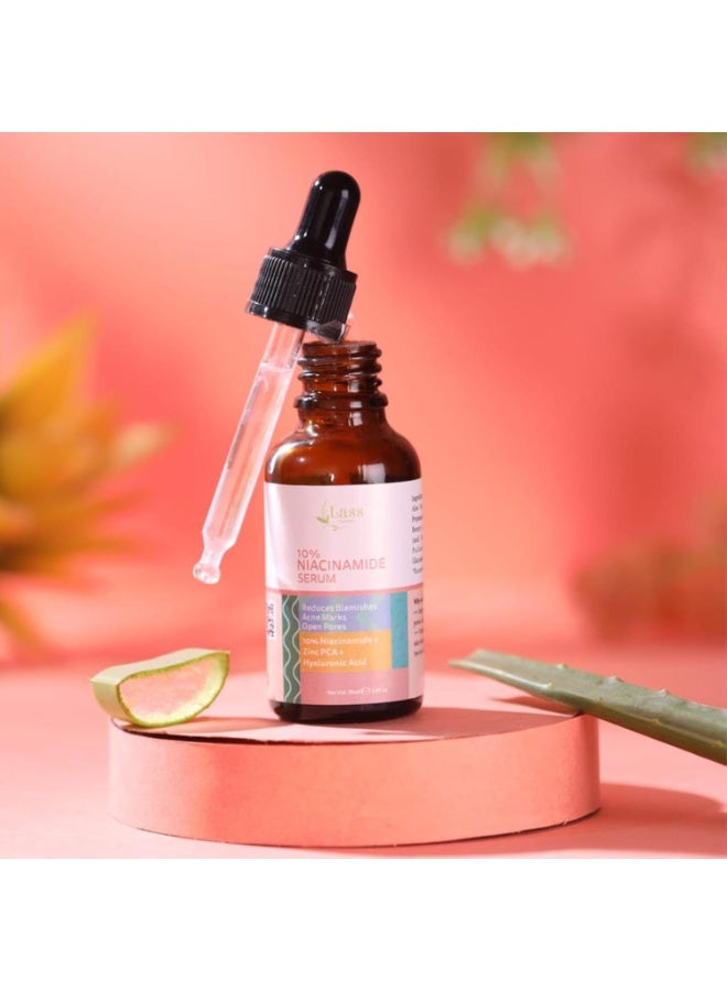Lass Natural 10% NIACINAMIDE + Zinc PCA + HA | Nourishing Skincare Solution for Radiant Skin |Vitamin B3 | Face serum for open pores | For oily skin Spot correction - 30ml - Image 3