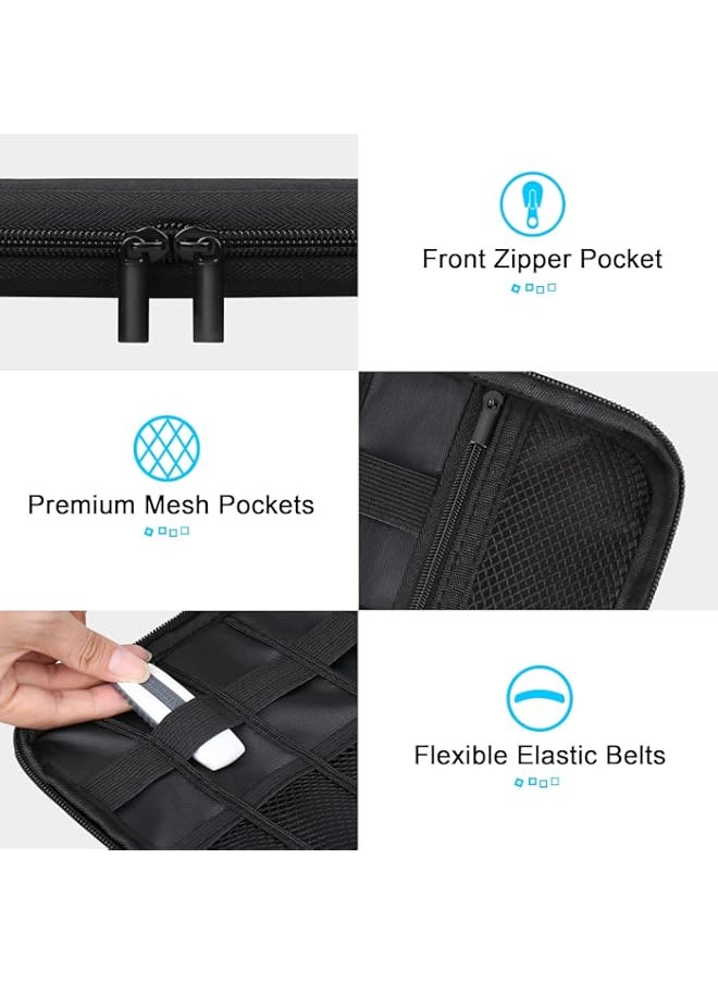 Generic - Lacdo USB Flash Drive Case Thumb Drive Holder Case Organizer Portable Electronic Accessories Storage Bag for SanDisk/Samsung/SamData USB Flash Drives Jump Drive Memory Stick, Cable, SD Card, Black - Image 1