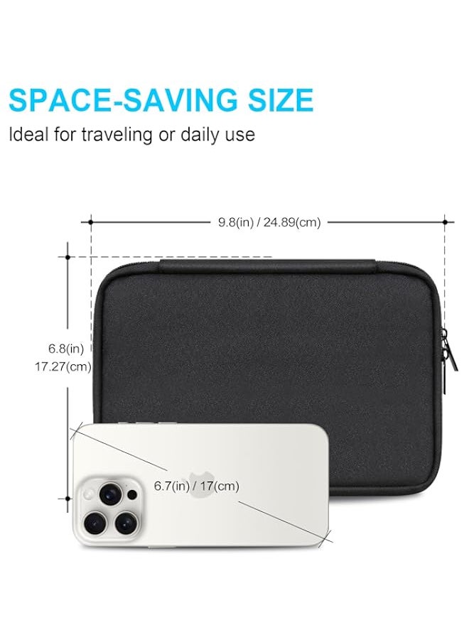 Generic - Lacdo USB Flash Drive Case Thumb Drive Holder Case Organizer Portable Electronic Accessories Storage Bag for SanDisk/Samsung/SamData USB Flash Drives Jump Drive Memory Stick, Cable, SD Card, Black - Image 1