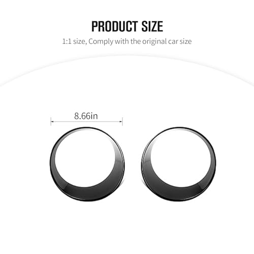 JeCar مجموعة إدخالات شبكة أمامية وغطاء مصابيح أمامية من JeCar متوافقة مع جيب رانجلر 2018-2023 JL وUnlimited، باللون الأسود - Image 5