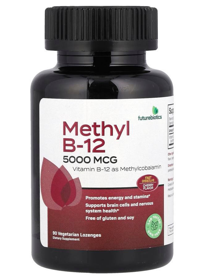 Futurebiotics Methyl B-12 Cherry 5000 mcg 90 Vegetarian Lozenges