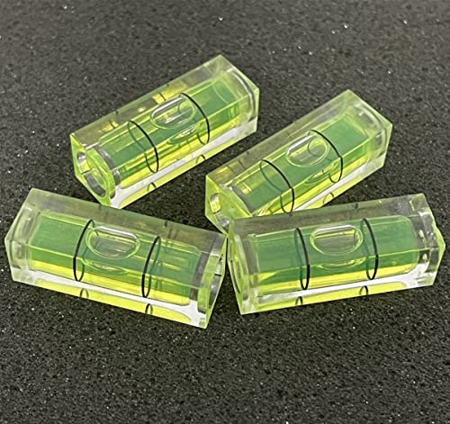 ZUJHPYMI 10Pcs Small Bubble Level 10x10x29mm Mini Square Bubble Spirit Levels Precision Measuring Layout Tools (10x10x29mm, Non-Magnetic) - Image 2