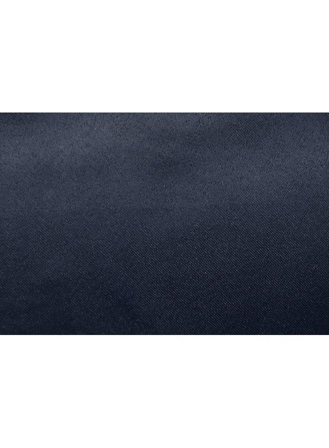 Sun Zero Easton Energy Saving Blackout Rod Pocket Curtain Panel 40 x 63 Navy Blue - Image 2