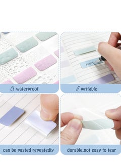 SYOSI Sticky Index Tabs File, Flags Writable Colored Page Markers for Reading Notes, Labeling and Organizing Documents, Papers, Folders, Books (Three Sizes) 420PCS  - Image 3