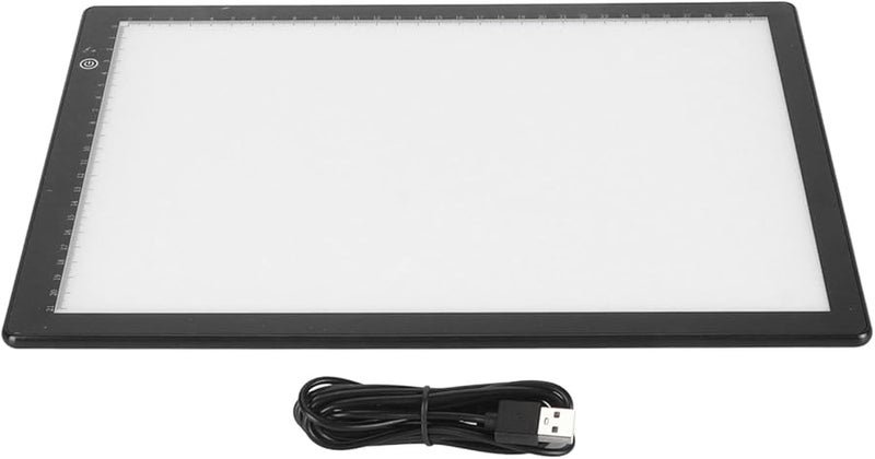 Ultra Slim LED Light Box Scanner For Slides And Negative Films USB Powered Adjustable Brightness Black A4 Size - Image 1