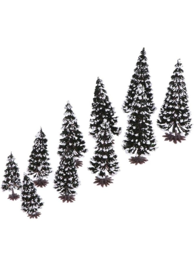 silvercnc - Snow Pine Tree for Park Railway Model Trees Scenery 1:70-1:200 N HO TT Scale - Image 1