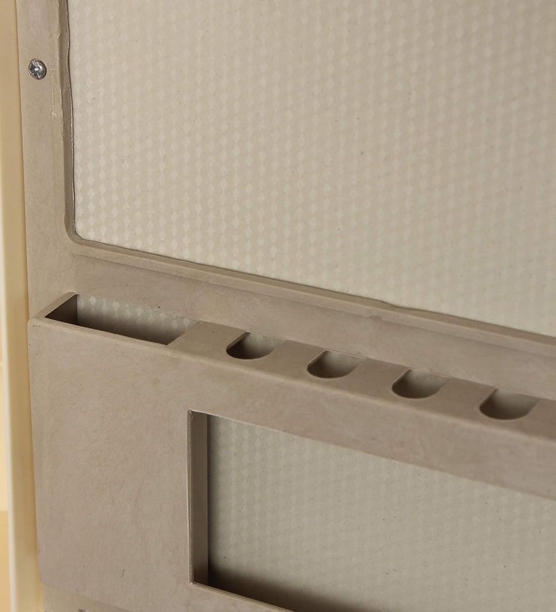 Generic Bathroom Storage Cabinet with Mirror Ivory Colour 12 inches Width 16 inches Height 4 inches deep  - Image 4