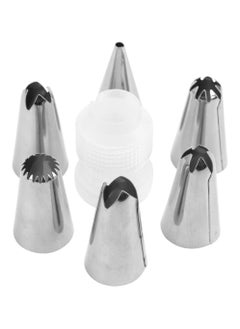 Generic Silicone Pastry Piping Bag Set with 6 Pcs Stainless Steel Tips, Reusable Cake Decorating Tool - Icing Nozzles & Cream Bag Kit for Frosting & Dessert Decoration  - Image 2