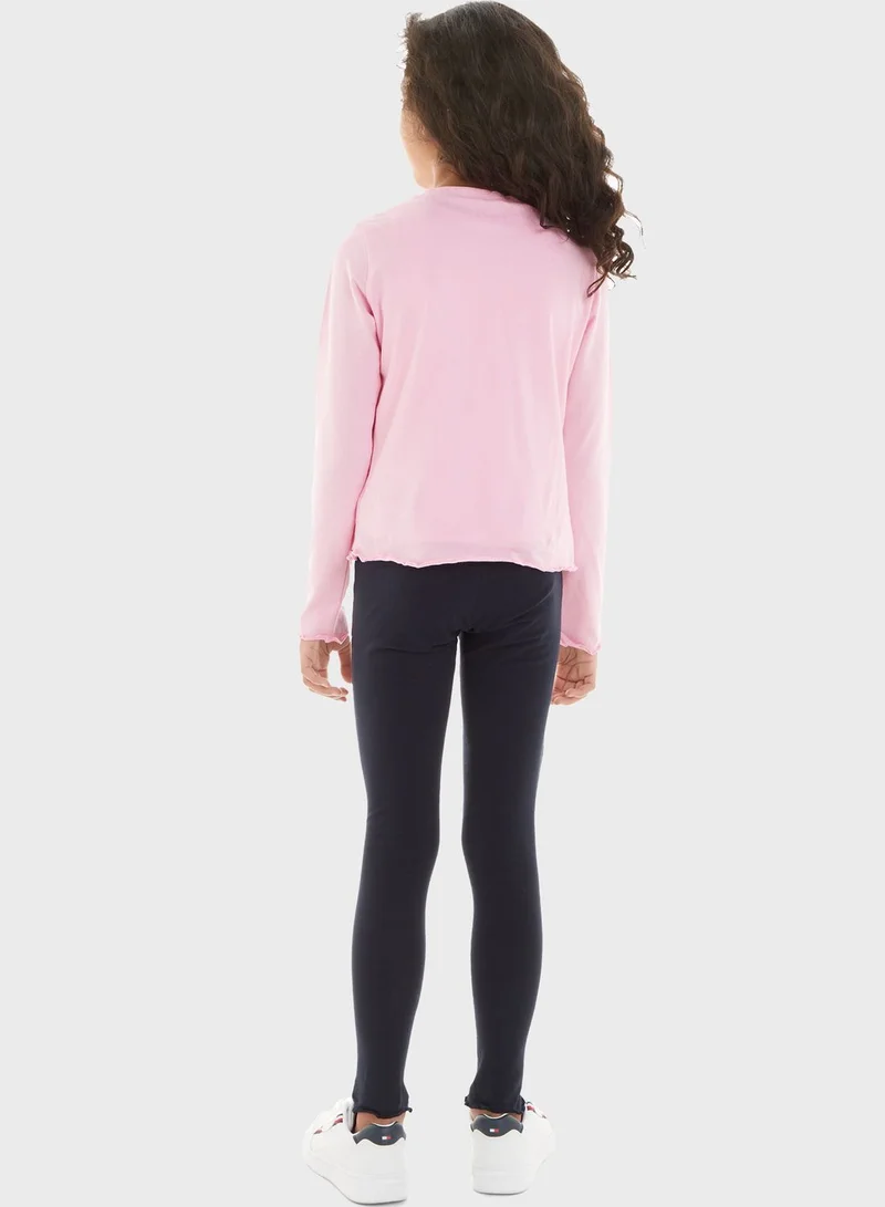 TOMMY HILFIGER Long Sleeves Leggings Pj Set