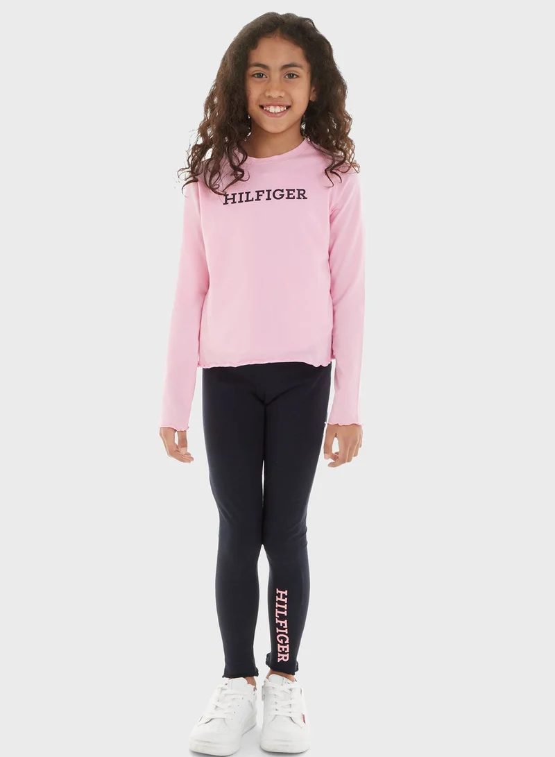 TOMMY HILFIGER Long Sleeves Leggings Pj Set