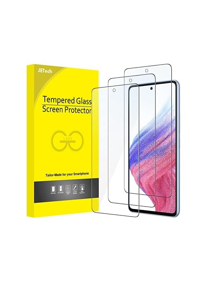 جي تيك واقي شاشة لهاتف Galaxy A53 5G / A52 / A52 5G / A52s 5G، طبقة من الزجاج المقوى 9H، مضاد للخدش، شفاف عالي الدقة، 3 عبوات - Image 1