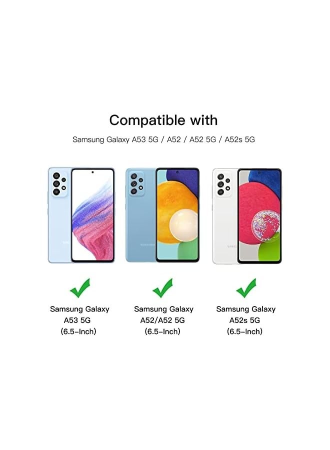 جي تيك واقي شاشة لهاتف Galaxy A53 5G / A52 / A52 5G / A52s 5G، طبقة من الزجاج المقوى 9H، مضاد للخدش، شفاف عالي الدقة، 3 عبوات - Image 2