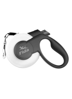 fida Retractable Dog Leash Heavy Duty Mars Series White Large ( 5M/16ft) 