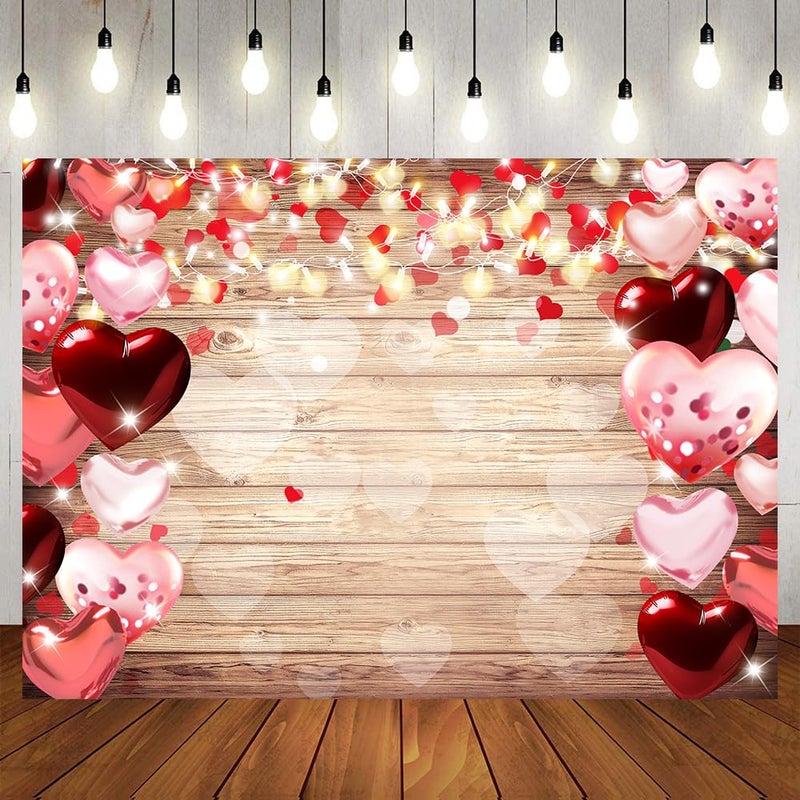 LTLYH 7x5ft Valentine's Day Backdrop Valentine's Day Decorations Banner Valentines Mother's Day Backdrop Bridal Shower Wedding Party Supplies 246 - Image 2
