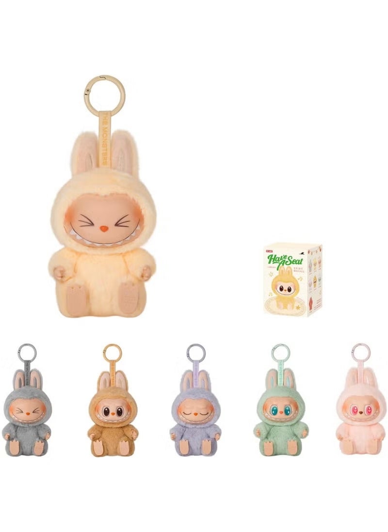 Bubble Mart Labubu Generation 1 And 2 Generation Heart Macaron Vinyl Face Blind Box Plush Doll Toy Ornaments-Specifications:A Random One Of The  1 or 2 Generation-Color:High Quality