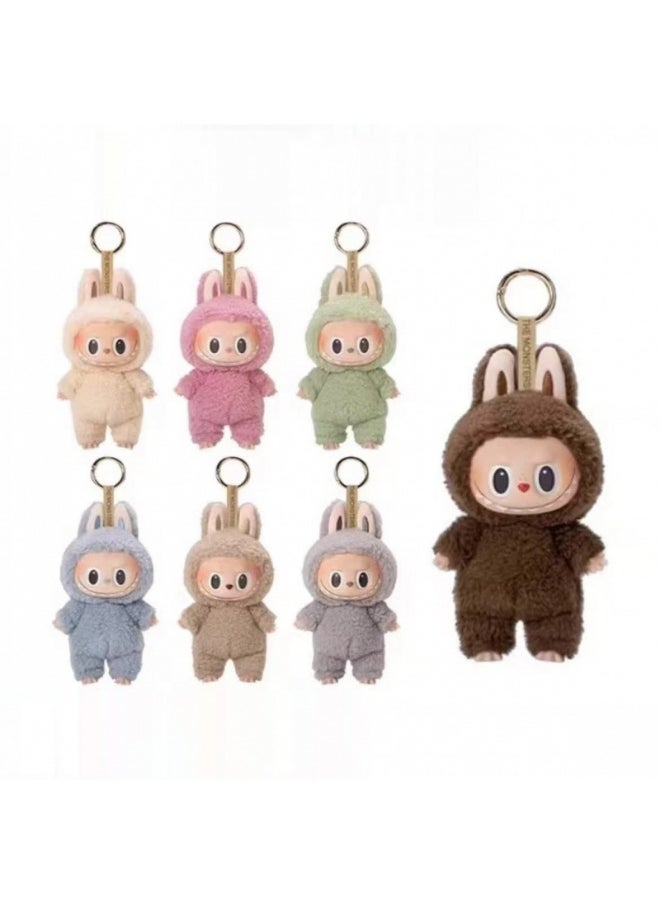 Bubble Mart Labubu Generation 1 And 2 Generation Heart Macaron Vinyl Face Blind Box Plush Doll Toy Ornaments-Specifications:A Random One Of The  1 or 2 Generation-Color:High Quality