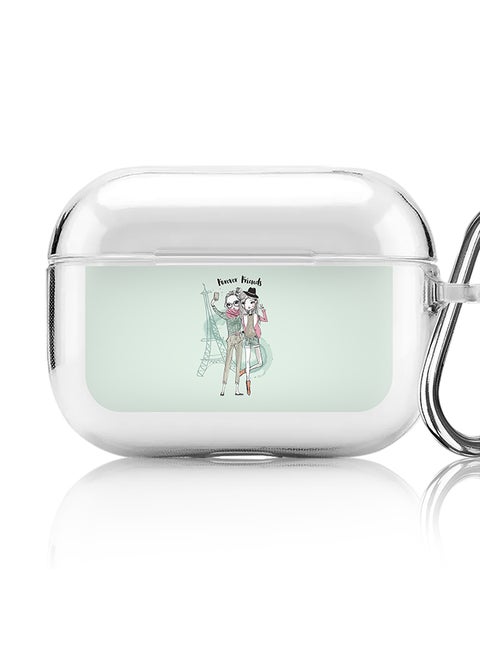 Classic Clear printed Case for Apple AirPods Pro 2nd Generation Thin Transparent Cover [Designed for Apple AirPods Pro 2nd Generation] - Forever Friends