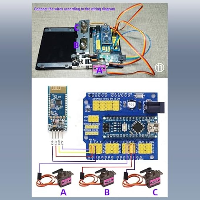 DIY DRAWING ROBOT KIT, EDUCATIONAL STEM WITH FULL METAL GEAR SERVO SYSTEM AND BT DRAWING TRANSFER FOR KIDS, ENHANCES CREATIVITY AND HAND EYE COORDINATION - Image 5