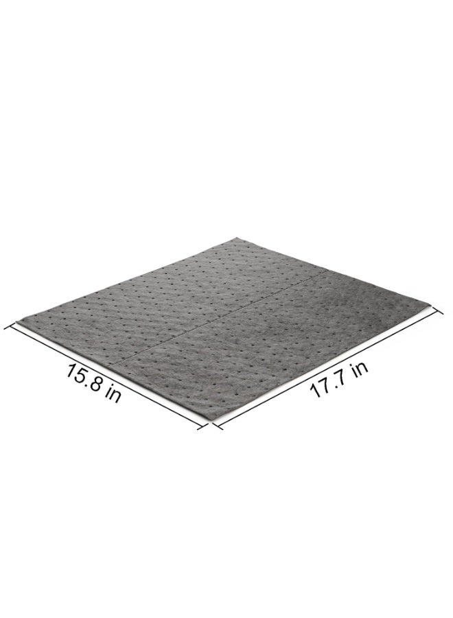 Okllen 50 Pcs Oil Absorbent Pads, 16"x18" Pigmats Spill Pads Dimpled Texture for Fast Spill Cleanup for Garage, Workshop & Industrial Use - Image 2